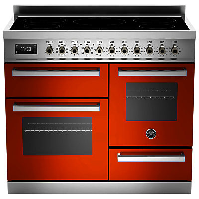 Bertazzoni Professional Series 100cm Electric Induction XG Range Cooker Orange Bertazzoni Professional Series 100cm Electric Induction XG Range Cooker Orange